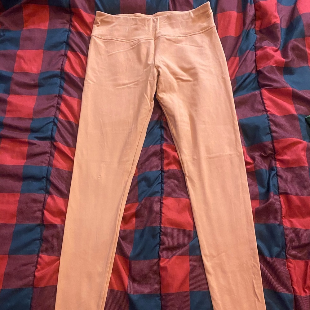 Peach colored leggings